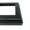 Nuvo Iron BLACK ALUMINUM 4in x 4in POST BASE COVER ADPBS4